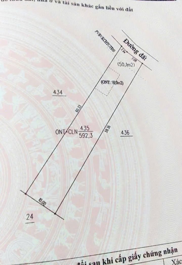 Đất nền Tân Định, Tân Uyên, 550m² giá 990 triệu - Cơ hội đầu tư hấp dẫn!