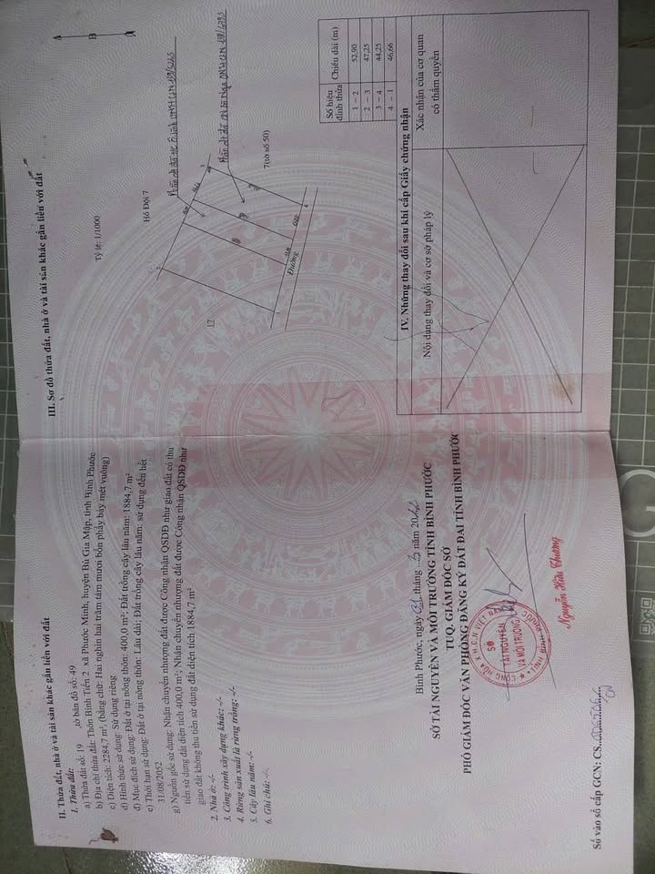 Đất nền xã Phước Minh, Bù Gia Mập 2350m² giá 4.7 tỷ - Sổ đỏ chính chủ