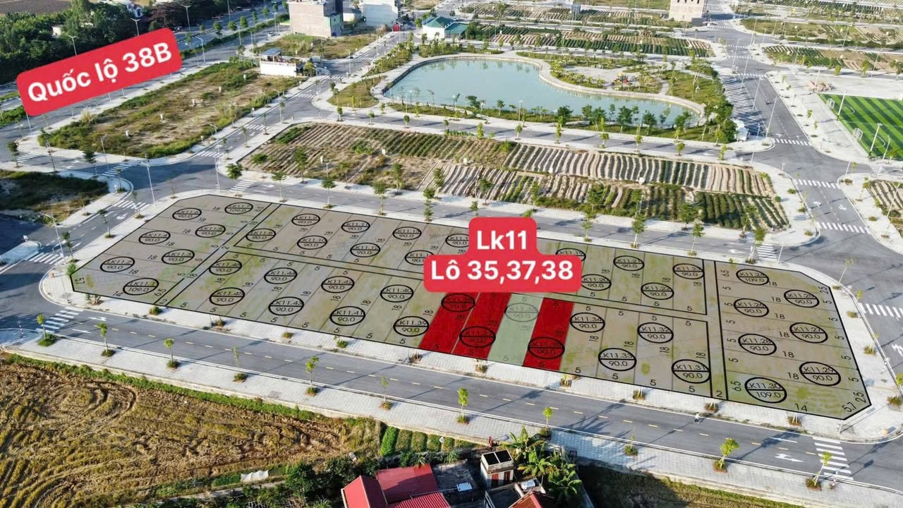 Đất nền khu đô thị Phú Thành, Gia Lộc 90m² - Đối diện công viên, hồ điều hòa!