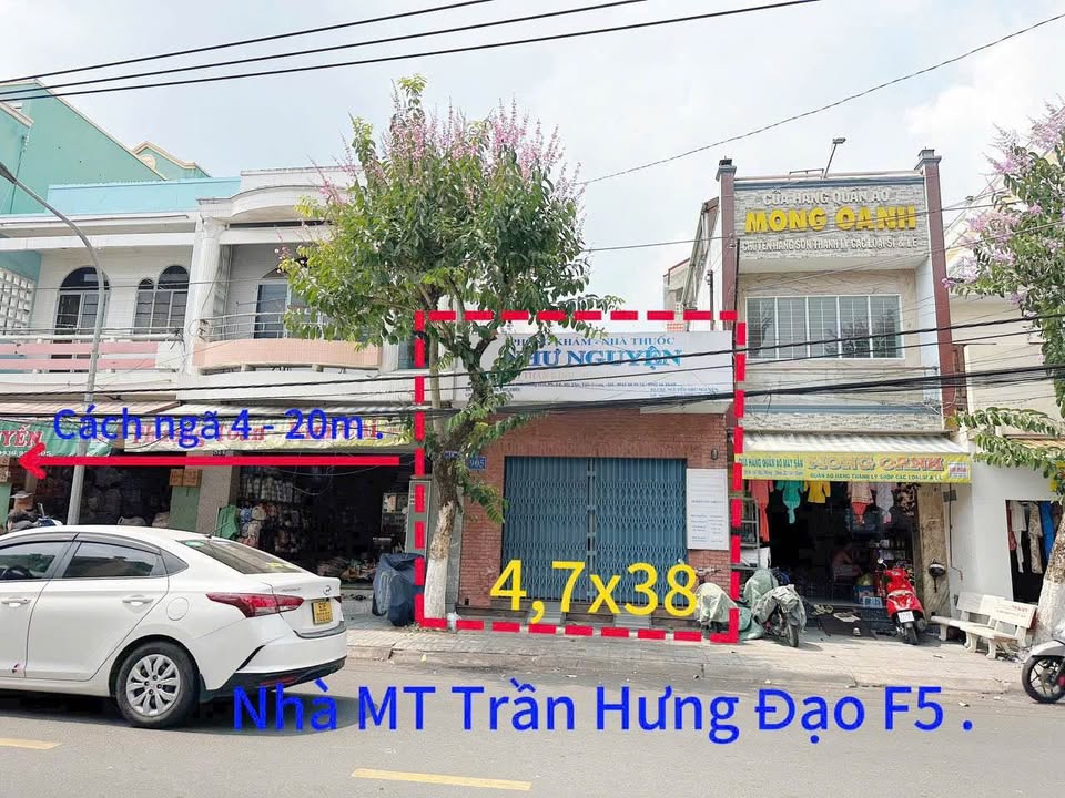 Nhà Mặt Tiền Đường Trần Hưng Đạo, TP Mỹ Tho 178.6m² giá 9 tỷ - Đầu tư sinh lời ngay!