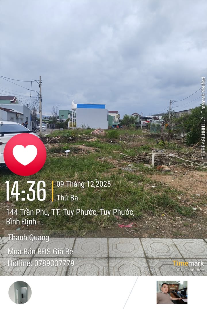 Đất nền khu phố Mỹ Điền, thị trấn Tuy Phước 175m² giá 1 tỷ - Đầu tư sinh lời ngay!