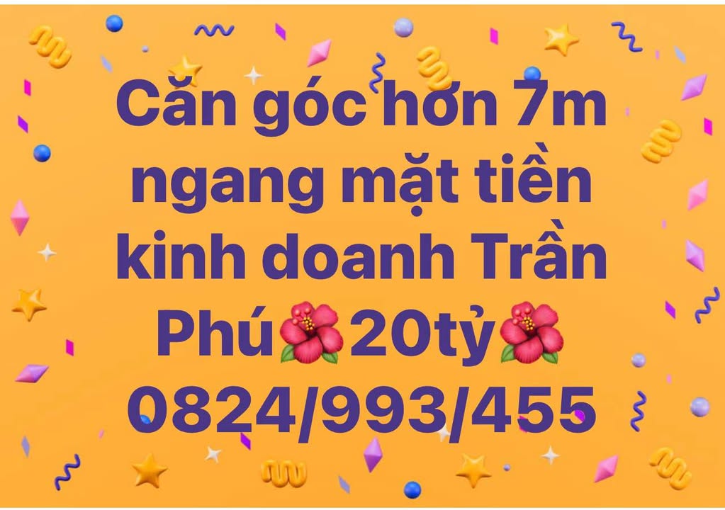 Bán FrontHouse 122.4m² đường Trần Phú, Buôn Ma Thuột - Vị trí đắc địa hai mặt tiền!