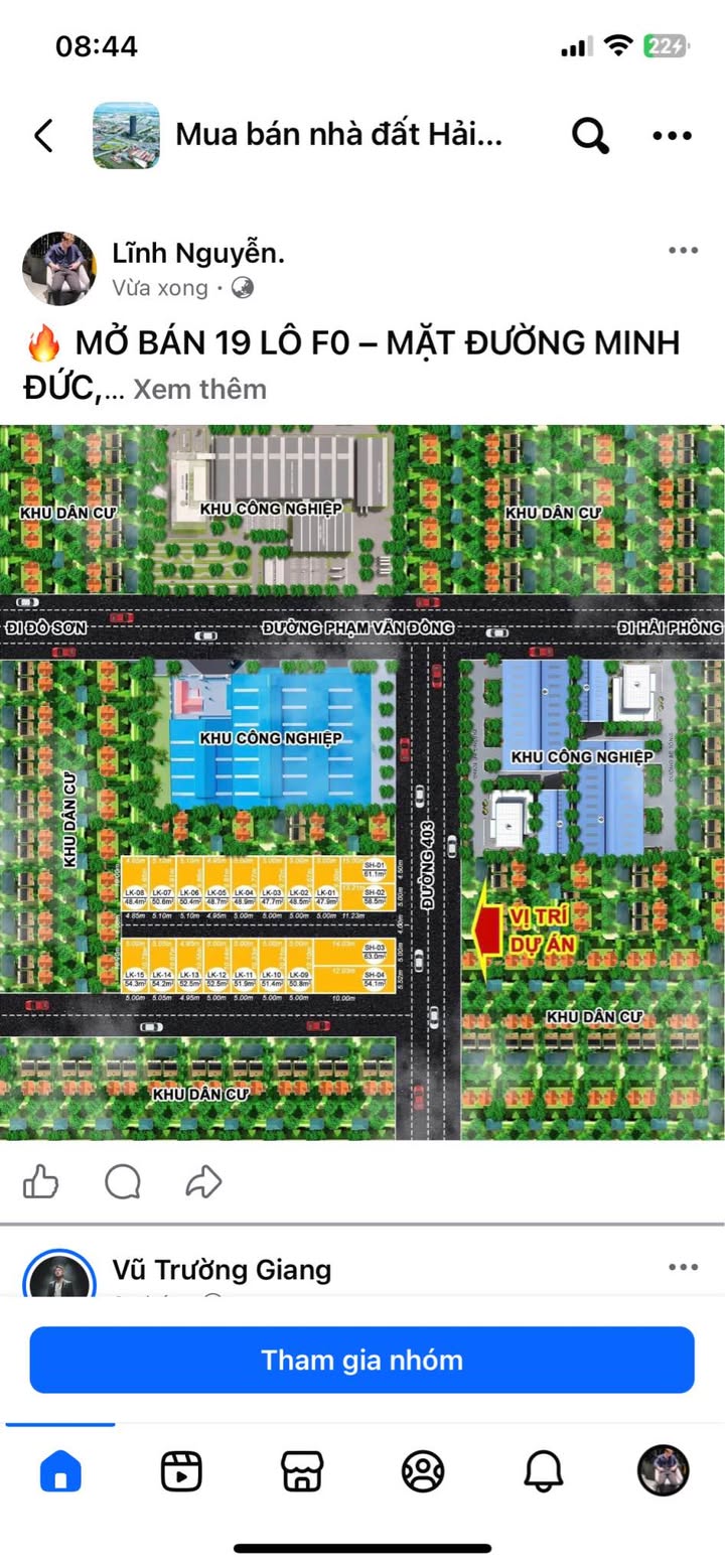 Đất nền Hợp Đức Đồ Sơn 45m² giá chỉ 1.3 tỷ - Đầu tư sinh lời ngay!