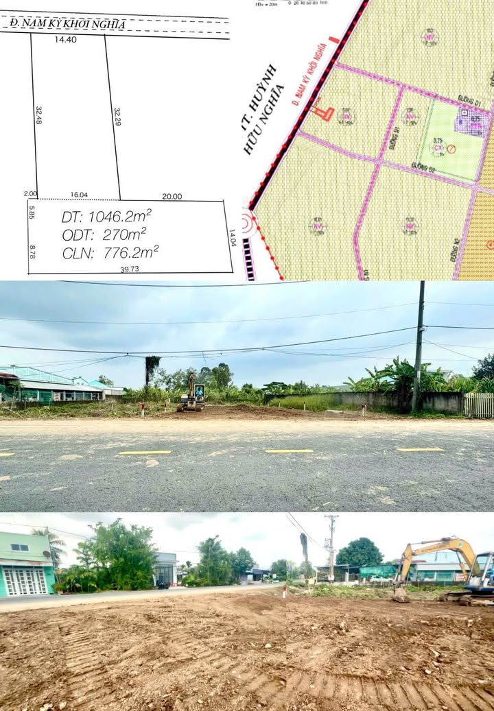 Đất mặt tiền Nam Kỳ Khởi Nghĩa, P7 TP Sóc Trăng, 1046m², giá 4.8 tỷ - Cơ hội đầu tư hấp dẫn!