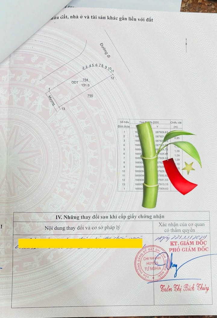 Đất nền lô góc mặt tiền Trần Kiên, xã Tư Nghĩa 131m² giá 2.79 tỷ - Đối diện công viên