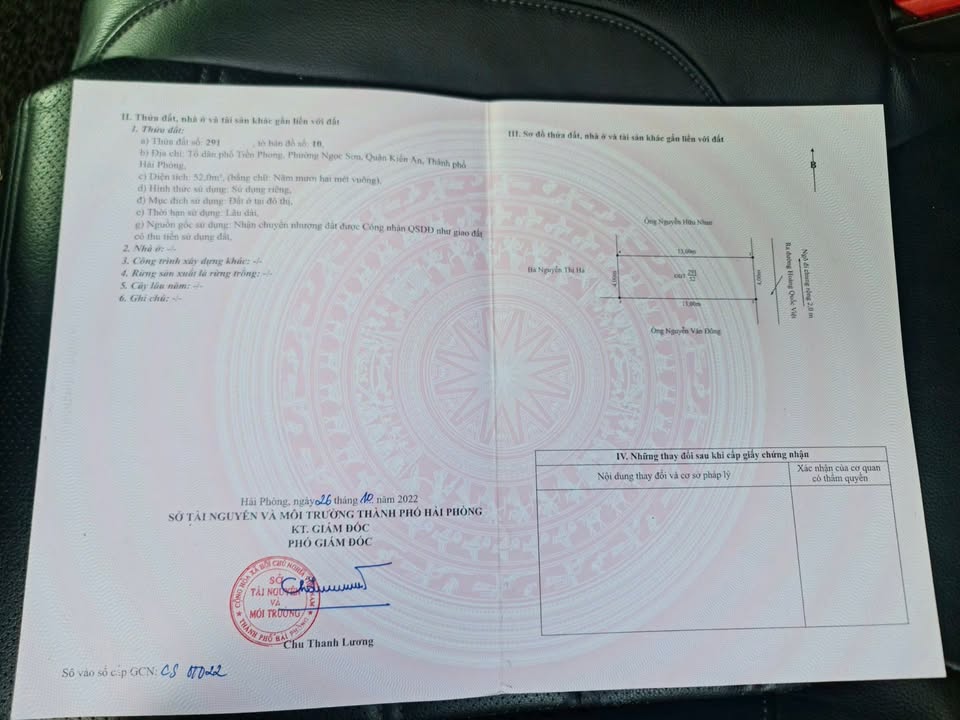 Đất nền Kiến An, Hải Phòng 52m² giá chỉ 890 triệu - Cơ hội đầu tư hấp dẫn!