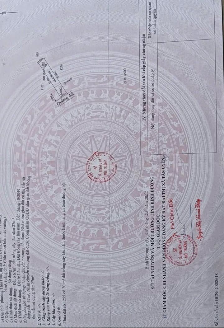 Đất thổ cư Thái Hòa Tân Uyên 96m² giá 1.65 tỷ - Vị trí đẹp, đầu tư sinh lời!