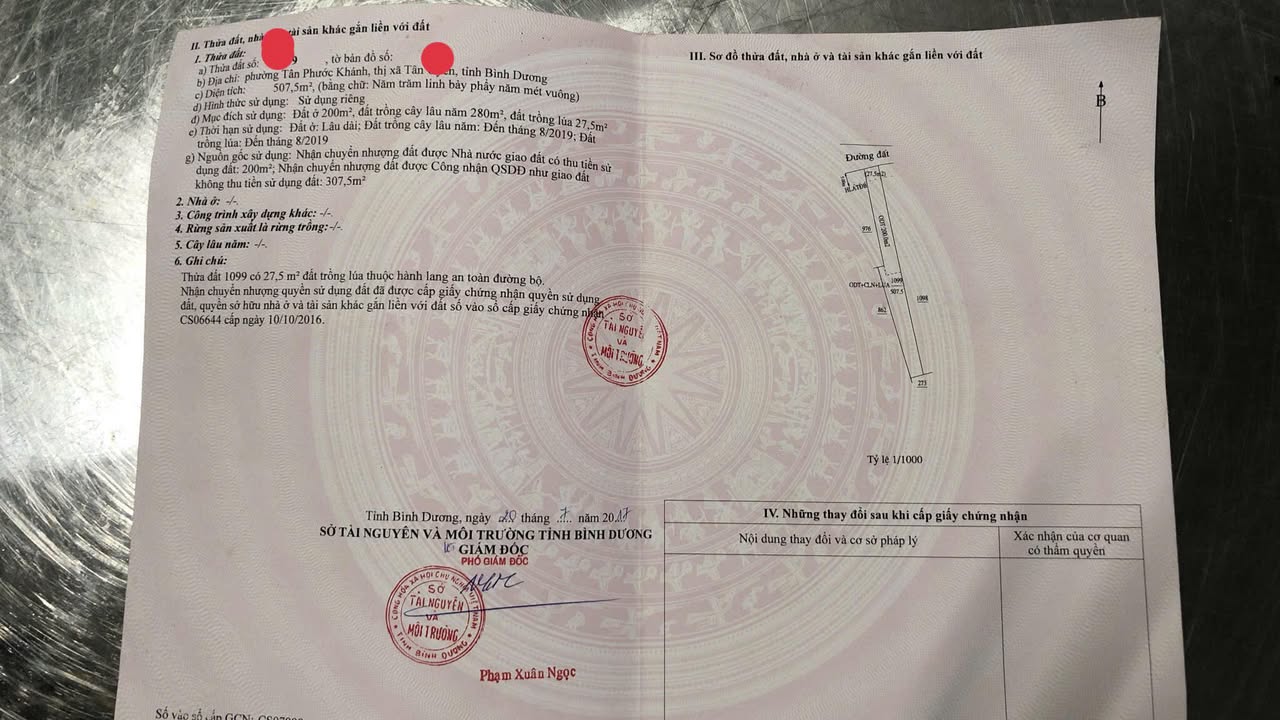 Đất nền Tân Phước Khánh 507m² giá 3.5 tỷ - Sổ riêng chính chủ!