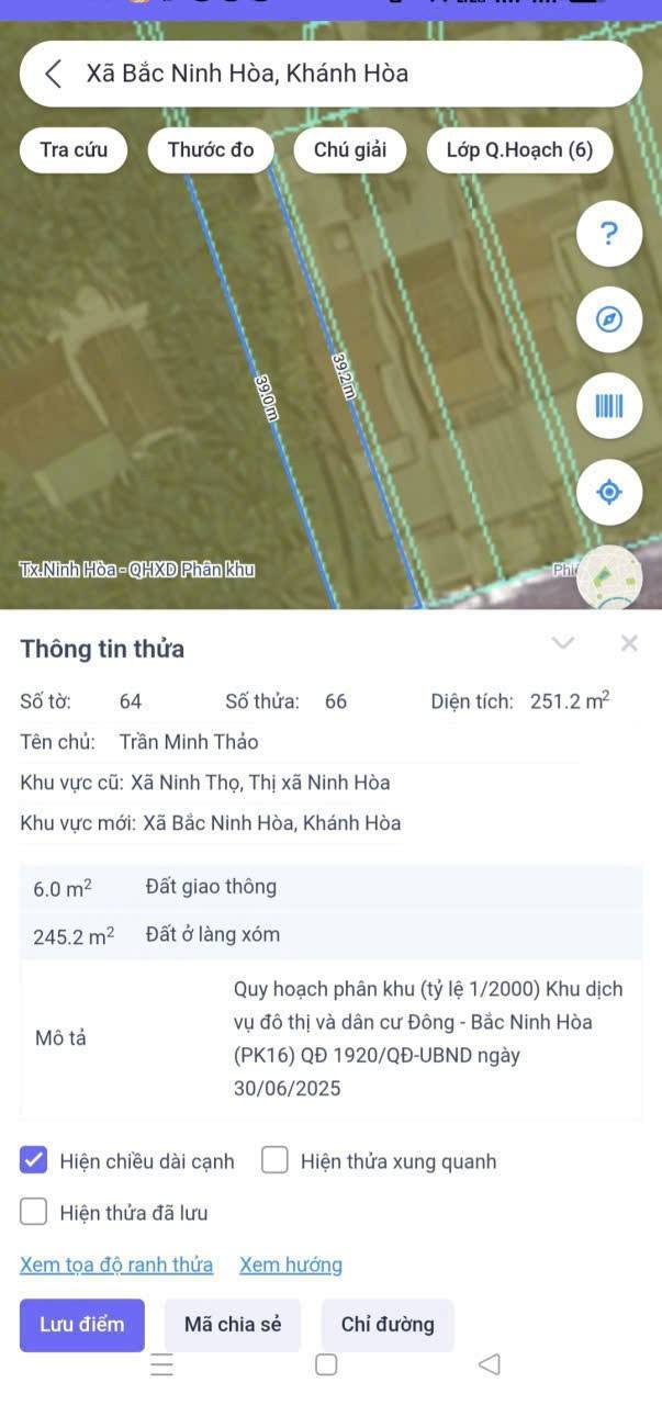 Lô đất đẹp Thôn Lạc Bình, Ninh Hòa 251m² giá 1.55 tỷ - Vị trí đắc địa gần biển!