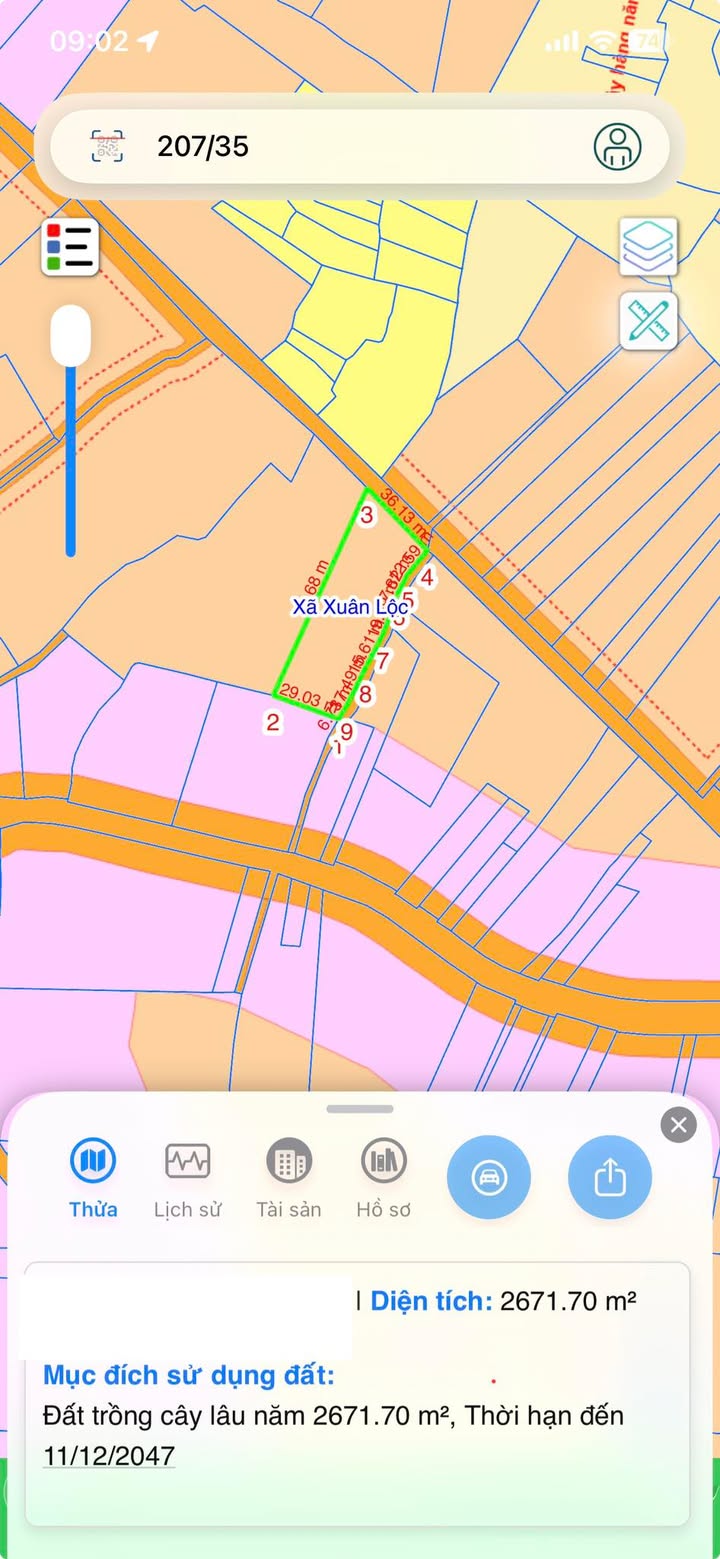 Đất nền Xuân Trường, Xuân Lộc 8000m² giá 2.2 tỷ - 2 mặt tiền tuyệt đẹp!