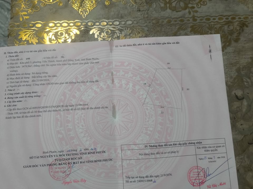 Đất ao vườn 3480m² tại phường Tiến Thành, Đồng Xoài - Chính chủ cần bán gấp!