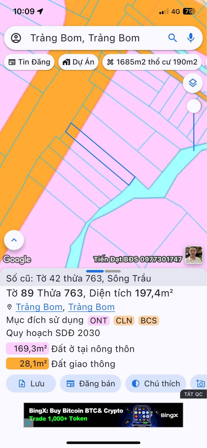 Bán FrontHouse mặt tiền Nguyễn Hoàng Trảng Bom 200m² giá 3.5 tỷ - Kinh doanh thuận lợi!