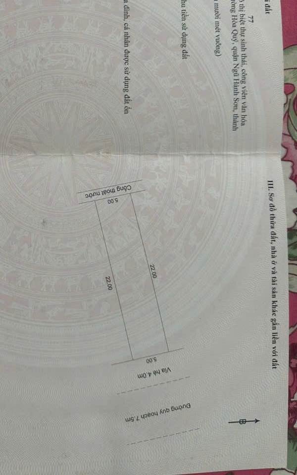 Đất nền đường Trung Hòa 1, Hòa Quý, Đà Nẵng 110m² - Giá 4 tỷ, cơ hội đầu tư tốt!