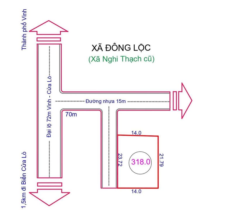 Đất nền Nghi Thạch, Nghi Lộc 318m² giá chỉ 3.18 tỷ - Đầu tư sinh lời cao!