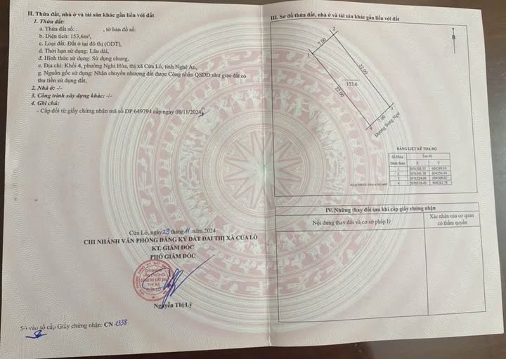 Bán đất mặt đường Song Ngư, Nghi Hòa, Cửa Lò 153.6m² giá 3.47 tỷ - Vị trí đắc địa phát triển!