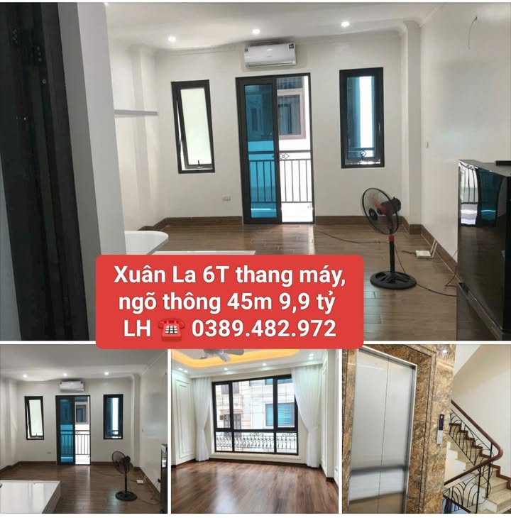 Nhà Xuân La, Tây Hồ 45m² giá 9 tỷ - Nhà mới xây 6 tầng thang máy!