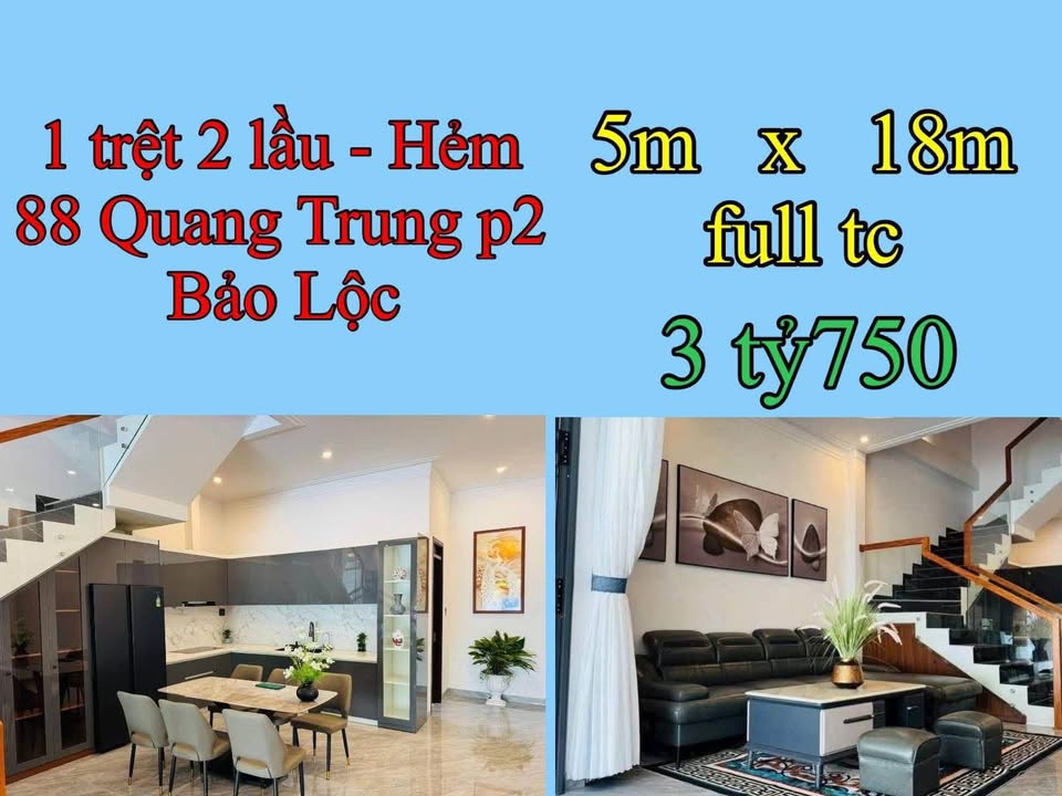 Nhà đẹp Bảo Lộc, 90m² giá 3.75 tỷ - Thiết kế hiện đại, nội thất sang trọng!