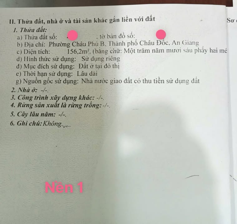 Đất nền liền kề đường Phan Đình Phùng, Châu Đốc, An Giang - Giá chỉ 55 triệu/m²