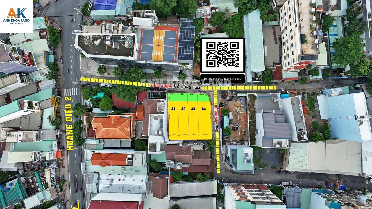 Đất hẻm ô tô đường Hoàng Diệu, Linh Trung 93.8m² giá 9.9 tỷ - Đầu tư sinh lời ngay!