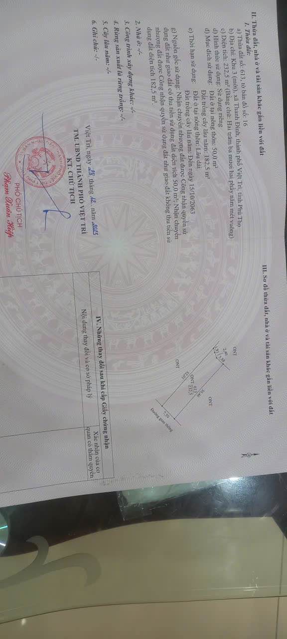 Đất thổ cư 240m² tại Khu 3, Thanh Đình - Giá 2.15 tỷ, chính chủ bán gấp!