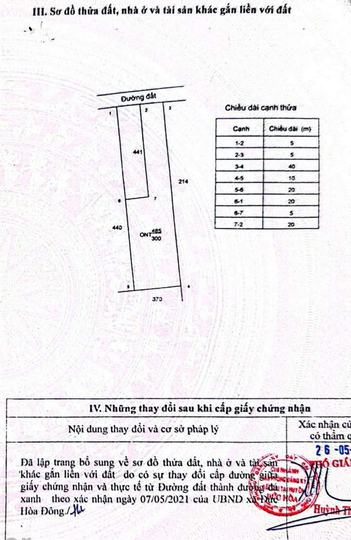 Đất nền 400m² tại Đức Hòa Đông, Long An - Sổ hồng chính chủ, giá chỉ 2.48 tỷ!