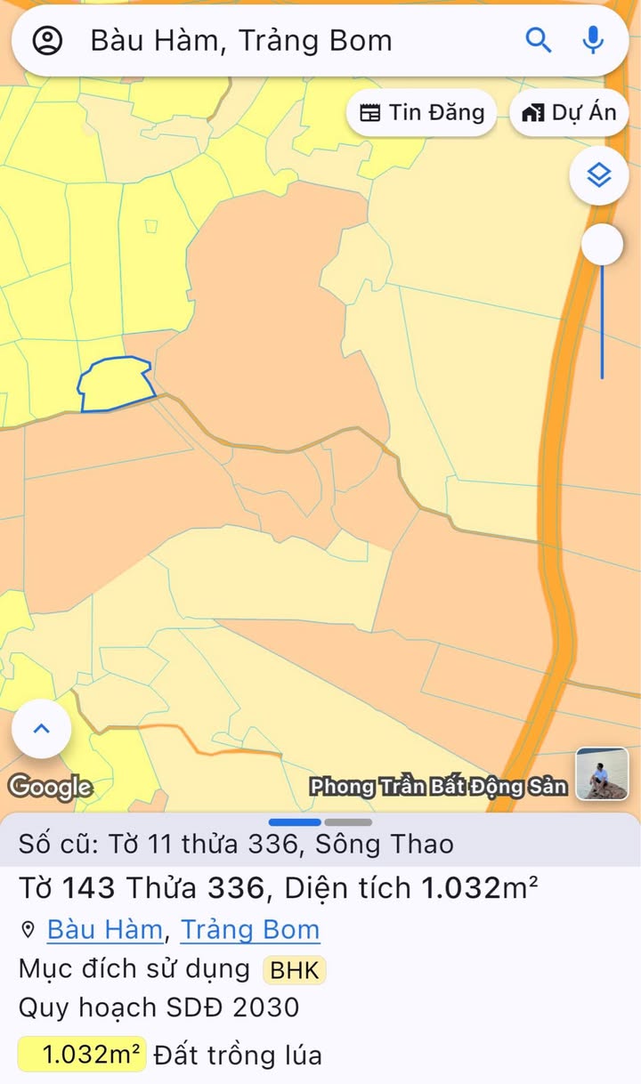 Đất trồng cây 1032m² tại Sông Thao, Trảng Bom - Giá thỏa thuận, cơ hội đầu tư hấp dẫn!