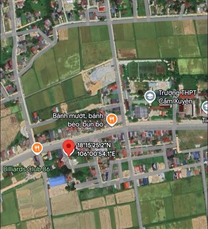 Đất nền Cẩm Xuyên 126m² giá 700 triệu - Vị trí đẹp gần trường học!