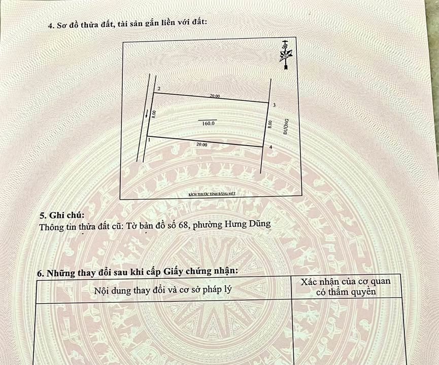 Đất đấu giá khối Đông Thọ, P. Hưng Dũng 160m² giá 7 tỷ - Vị trí đắc địa gần trung tâm!