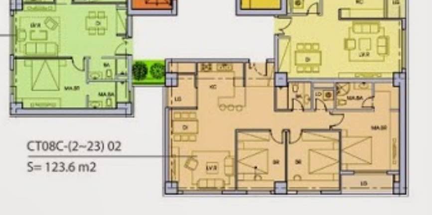 Căn hộ 3 phòng ngủ CT8C Dương Nội 123.6m² giá 6 tỷ - Bán gấp ngay hôm nay!