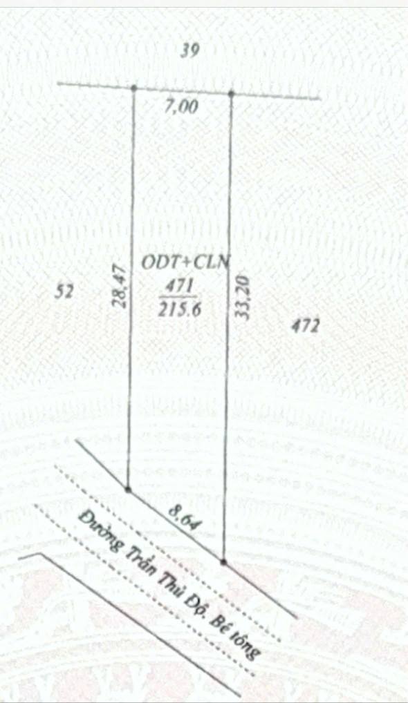 Đất nền mặt tiền Trần Thủ Độ Đồng Hới 196m² - Hướng Nam tài lộc, pháp lý rõ ràng!