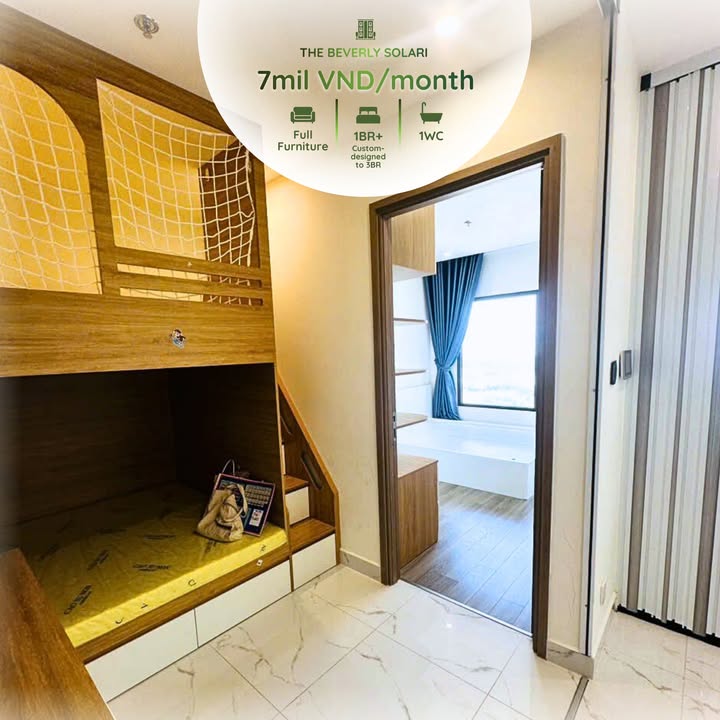 Căn hộ The Beverly Solari Thủ Đức 1PN giá 7 triệu - Dọn vào ở ngay!