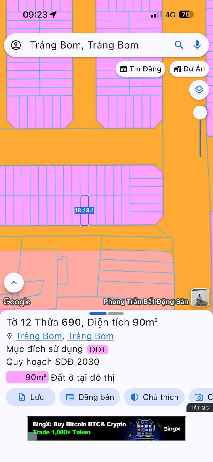 Đất thổ cư 90m² tại Trảng Bom, Đồng Nai giá chỉ 1 tỷ - Sổ riêng chính chủ!