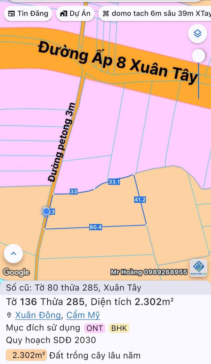 Đất nền 2300m² tại Ấp 8, Xuân Tây, Cẩm Mỹ chỉ 1.9 tỷ - Đầu tư sinh lời ngay!