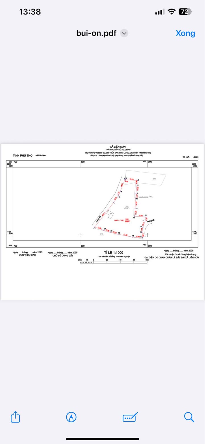 Đất nền 3000m² tại Liên Sơn, Lương Sơn, Hòa Bình - Sổ đỏ chính chủ, giá thỏa thuận!