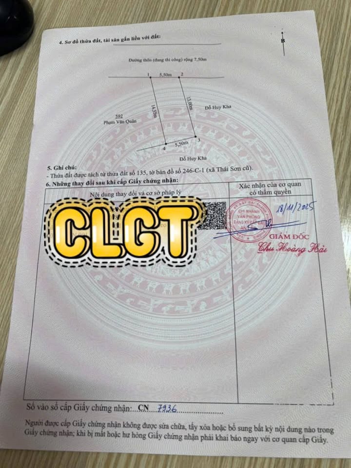 Đất nền Thôn Phủ Niệm, Thái Sơn, An Lão 74m² giá 1.4 tỷ - Mặt đường kinh doanh sầm uất!