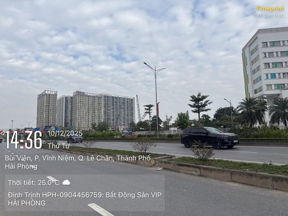 Đất mặt đường Bùi Viện, Hải Phòng 198m² giá 6.486 tỷ - Cơ hội đầu tư hiếm có!