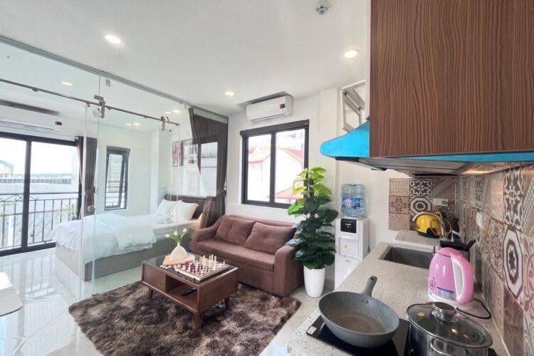 Căn hộ 285 Đội Cấn 1PN giá 9 triệu - Full nội thất, sẵn sàng vào ở!