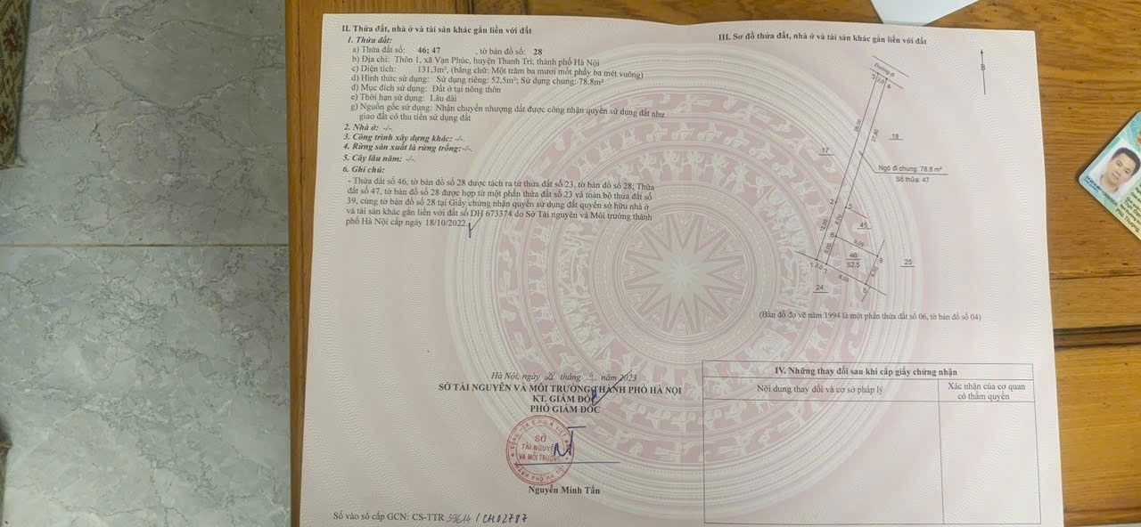 Đất sổ đỏ 52.5m² tại Vạn Phúc 2.65 tỷ - Đầu tư sinh lời ngay!