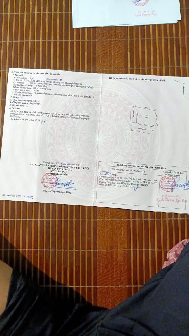 Đất thổ cư 197m² tại Mỹ Lương, Chương Mỹ chỉ 3 tỷ - Ô góc thoáng đãng!