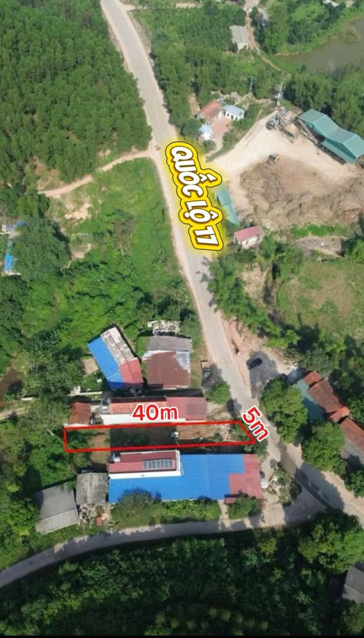 Đất mặt tiền QL17, Yên Thế, 200m² chỉ 1 tỷ - Cơ hội đầu tư hấp dẫn!