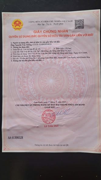 Đất ở đô thị Cam Phúc Bắc 170m² giá chỉ 1 tỷ - Sổ đỏ chính chủ, nhanh tay chốt!