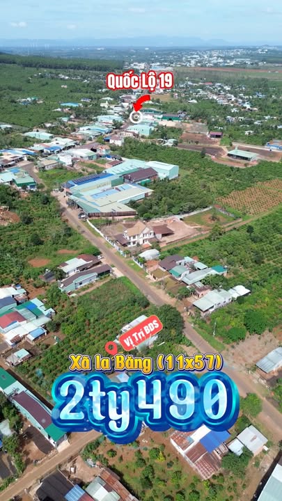 Đất nền Đăk Đoa Gia Lai 627m² giá 2.49 tỷ - Mặt tiền 11m, vị trí đắc địa!