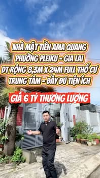 Nhà mặt tiền Ama Quang, Pleiku 199.2m² giá 6 tỷ - Tiện ích đầy đủ, dân cư văn minh!