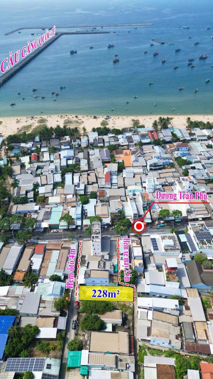 Đất chính chủ 2 mặt tiền hẻm Trần Phú, Dương Đông 228m² - Gần biển chỉ 5 phút!