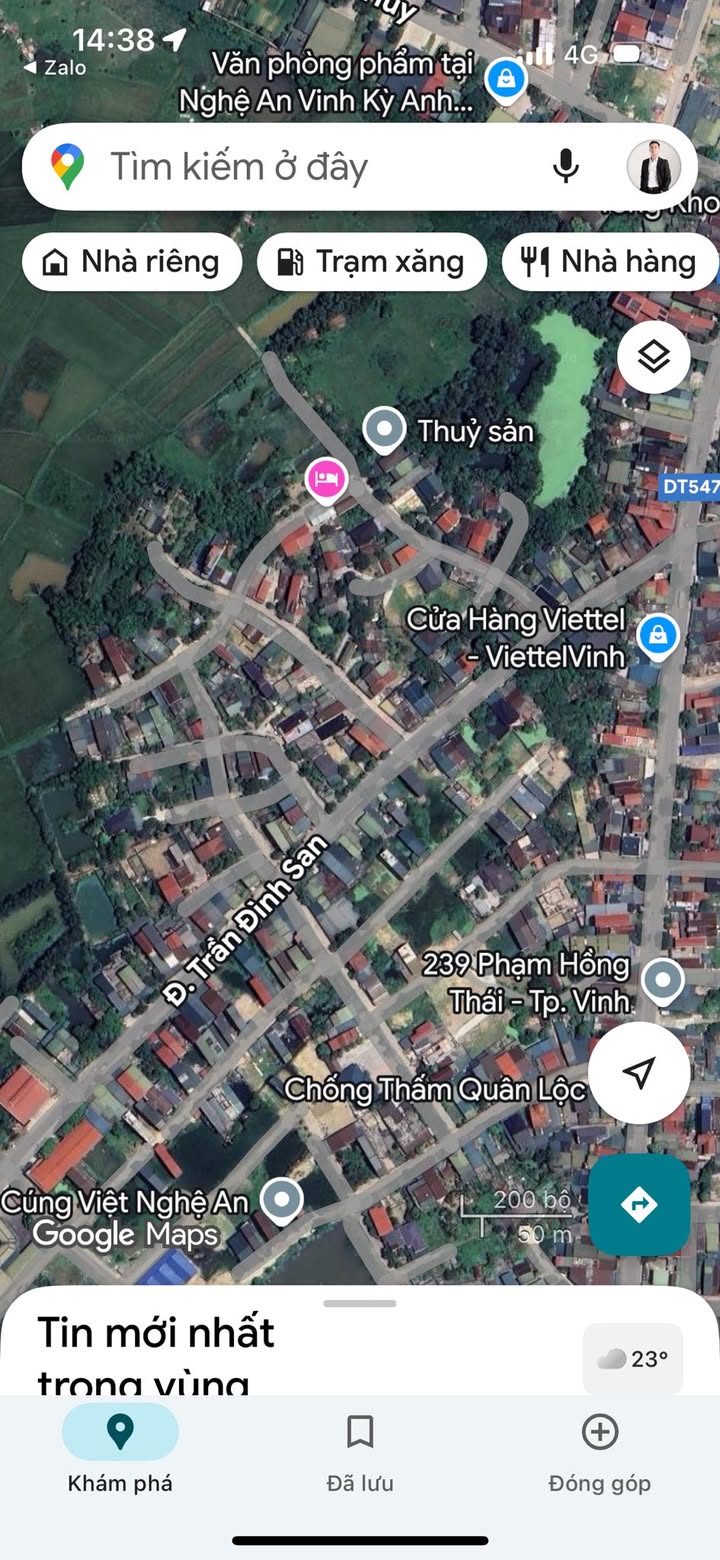 Đất hai mặt tiền Trần Đình San, Vinh Tân 123m² giá 5 tỷ - Cơ hội đầu tư sinh lời!