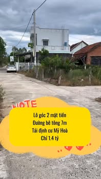 Đất lô góc tái định cư Mỹ Hòa 140m² giá thỏa thuận - Cách biển chỉ 800m!