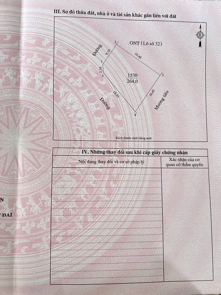 Đất bán 264m² xóm Hồng Thái, xã Hưng Thông - Chính chủ, giá thỏa thuận!