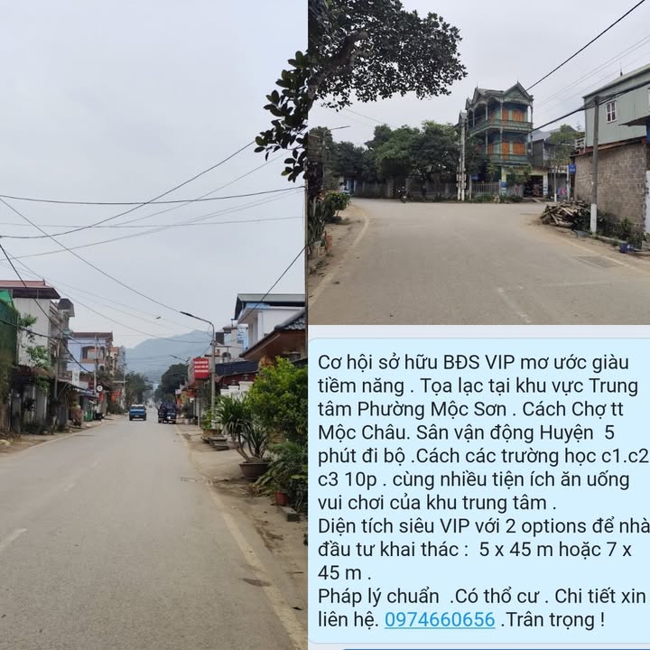 Đất nền Mộc Sơn Mộc Châu 225m² - Cơ hội đầu tư hấp dẫn!