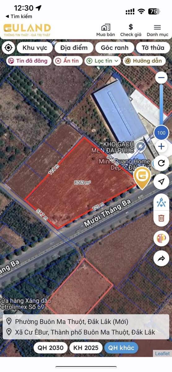 Đất công nghiệp 9,3 sào mặt tiền 10/3, giá 45 tỷ - Tiềm năng tăng giá cao!