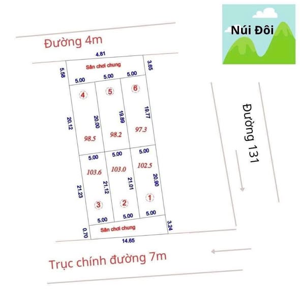 Đất phân lô E Tân Minh 103m² - Vị trí kinh doanh siêu đẹp, Pháp lý rõ ràng!
